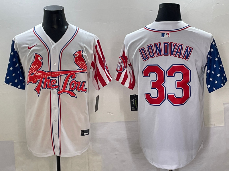 Men's St. Louis Cardinals Brendan Donovan #33 White Jersey